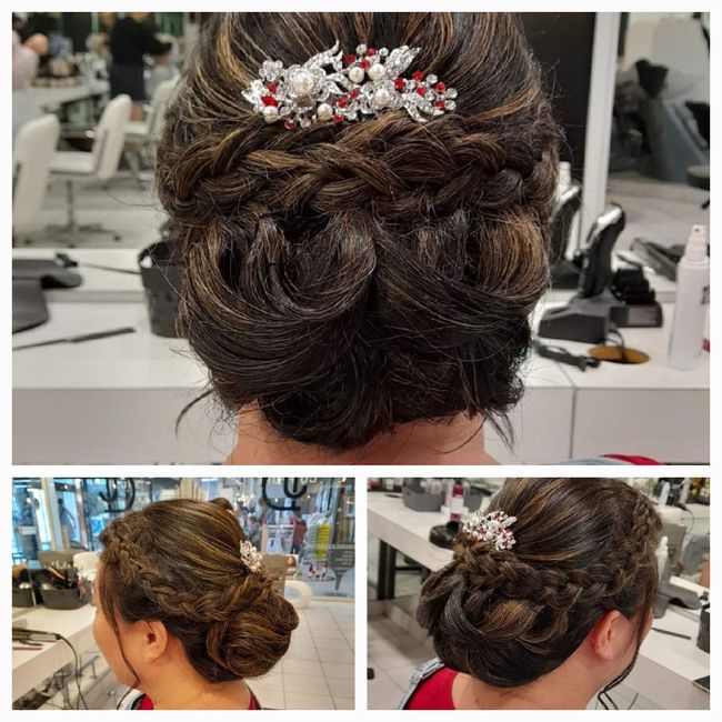 Deux coiffures de mariée pour cheveux mi-longs ✨ 2