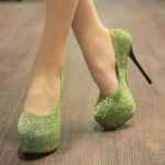 chaussures vertes