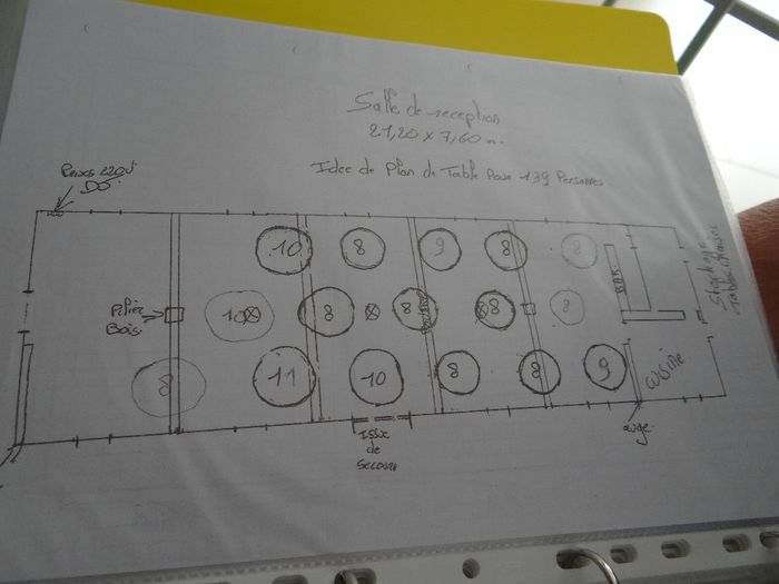 Plan de salle - étable de Véronge