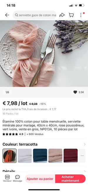 Serviette gaz de coton 2