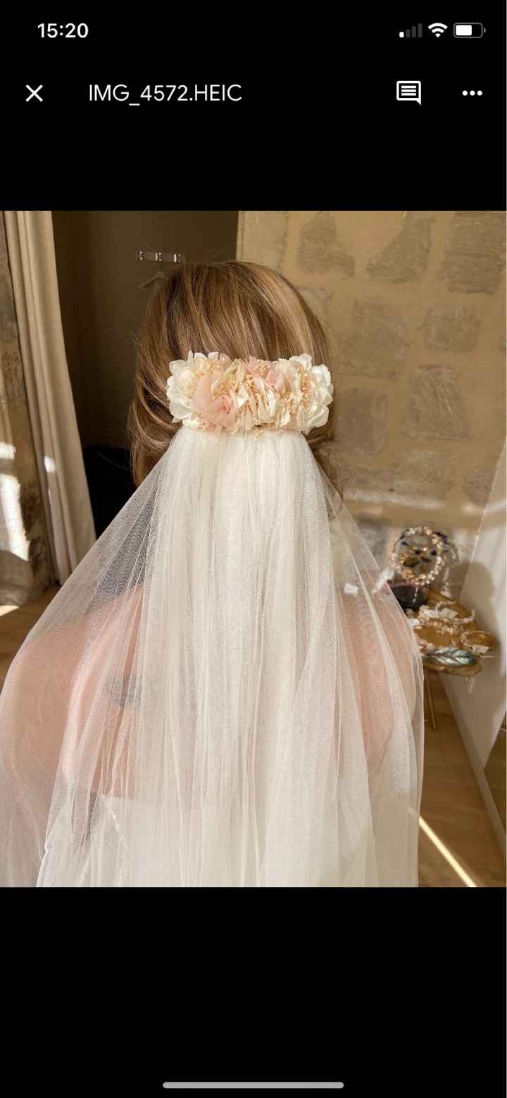 Comment fixer le voile sur chignon... - 1