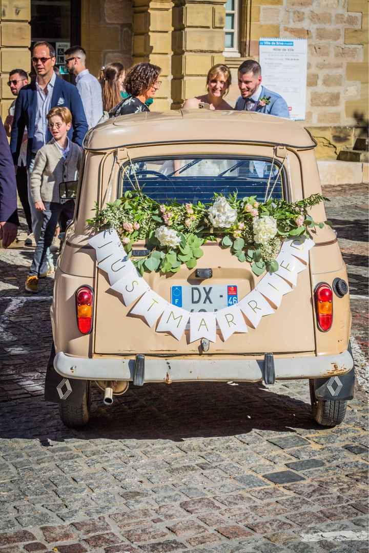 Décoration voiture mariage - 1