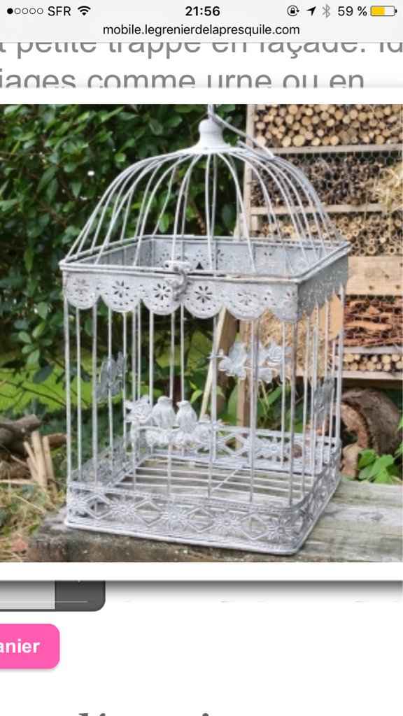 Cages oiseaux pour fleurs - 1