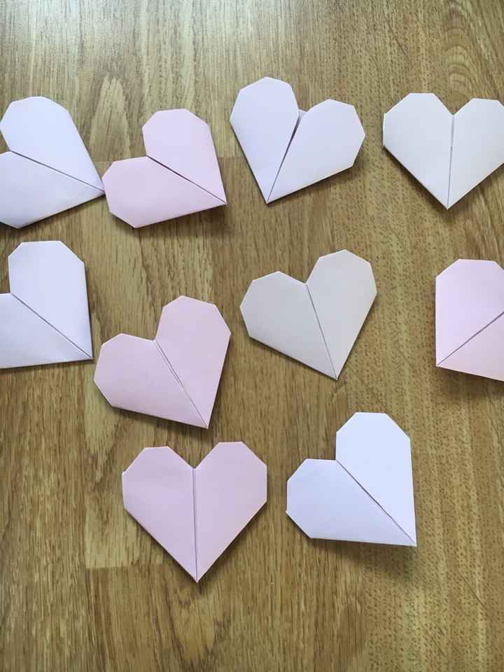 DIY Pics coeurs en origami