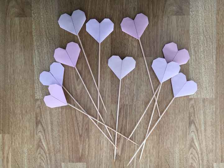 Diy Pics coeurs en origami 2