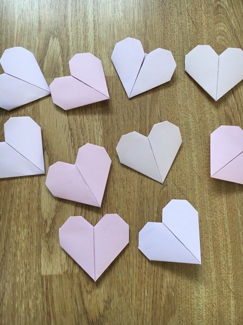 DIY Pics coeurs en origami