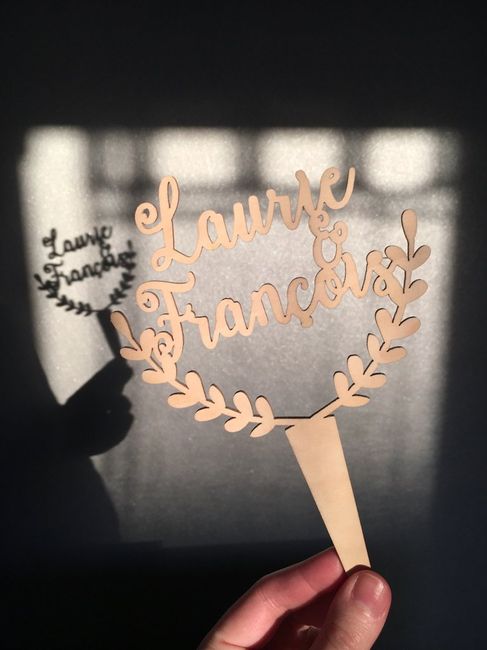 On a reçu  notre cake topper - 1