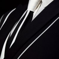 Costume marié noir et blanc - 1