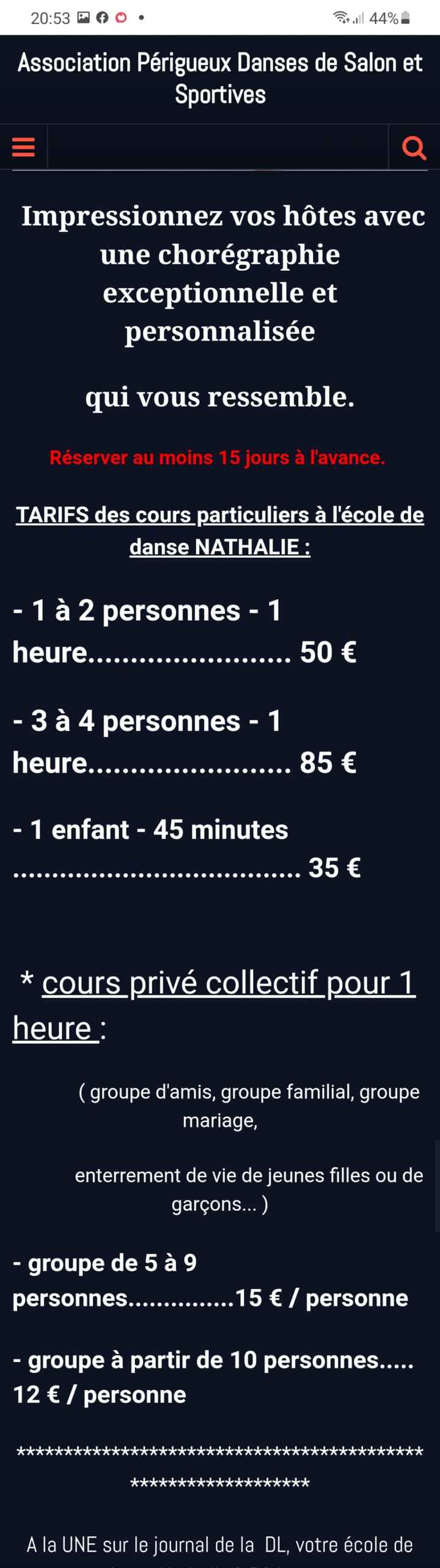 Cours de danse ! - 1