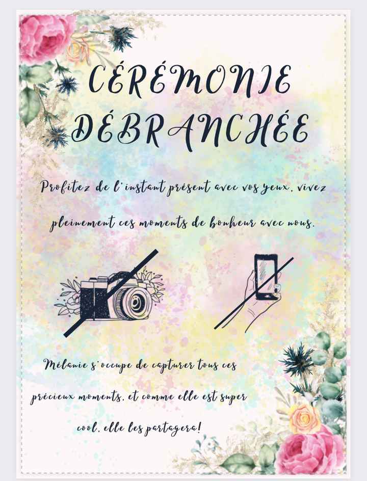 Cérémonie déconnectée - 1