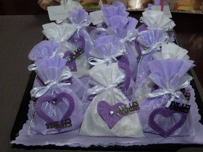 mes sachets de dragées 