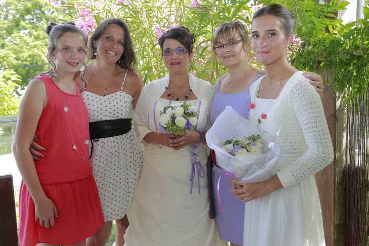 mes deux témointes et mes deux filles ...