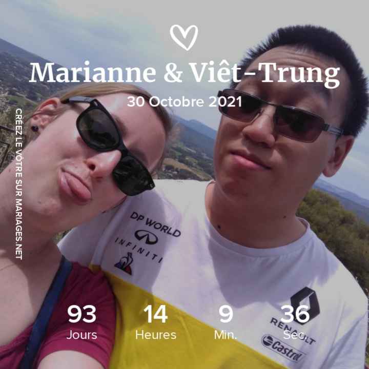 Ton mariage approche ? Le compte à rebours est lancé ! ⌚ - 1