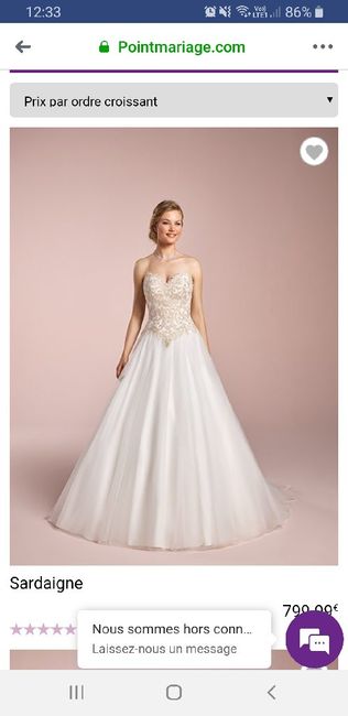 Prix de votre robe de mariée 1