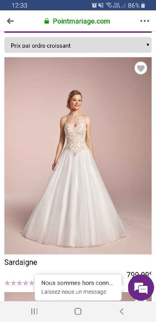 Prix de votre robe de mariée - 1