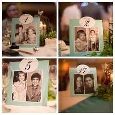 Les marque-place photos enfance