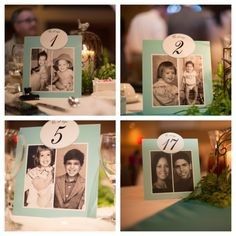 Les marque-place photos enfance