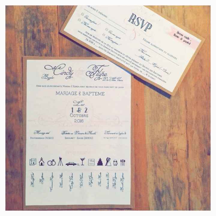 Prototype faire part & rsvp