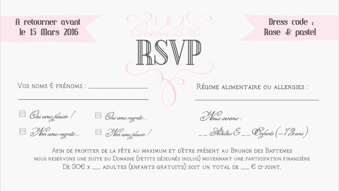 Faires parts + rsvp diy - 2