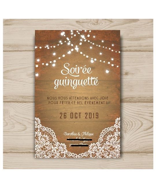 Faire part mariage simple 5