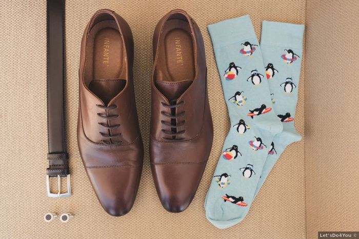 Des chaussettes fantaisie pour le marié ? 🤪 1