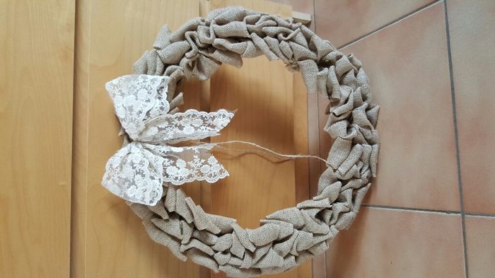 Mon wreath burlap !!! - 3