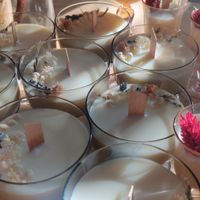 Contenant pour bougies fait maison - 1