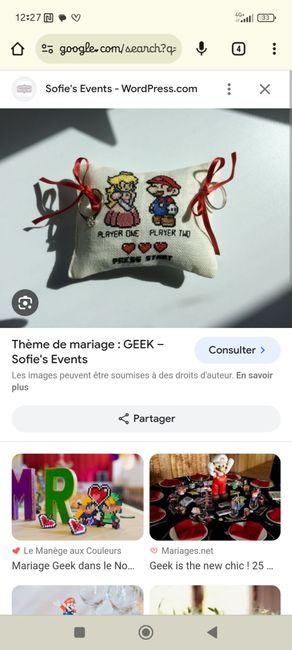 Mariage geek - urne/boîte 4