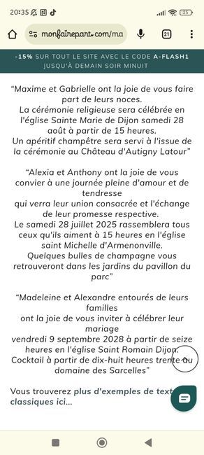 Texte faire part 3