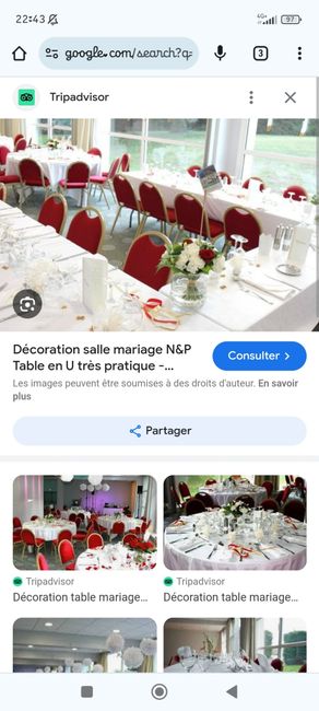 Plan de table en u 14