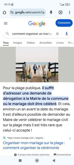 Mariage en bord de mer 1