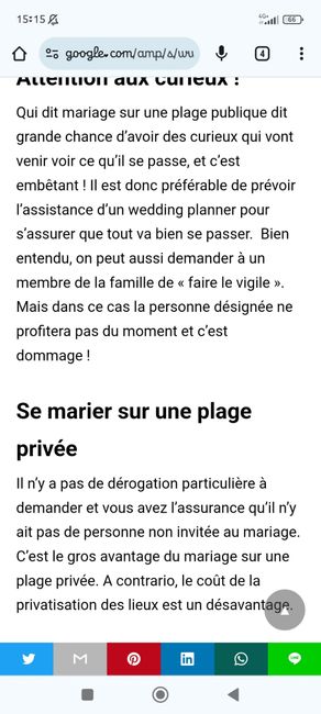 Mariage en bord de mer 2