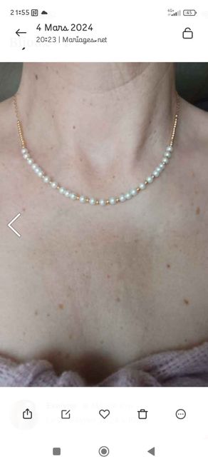 Quels bijoux pensez-vous mettre le jour j 1
