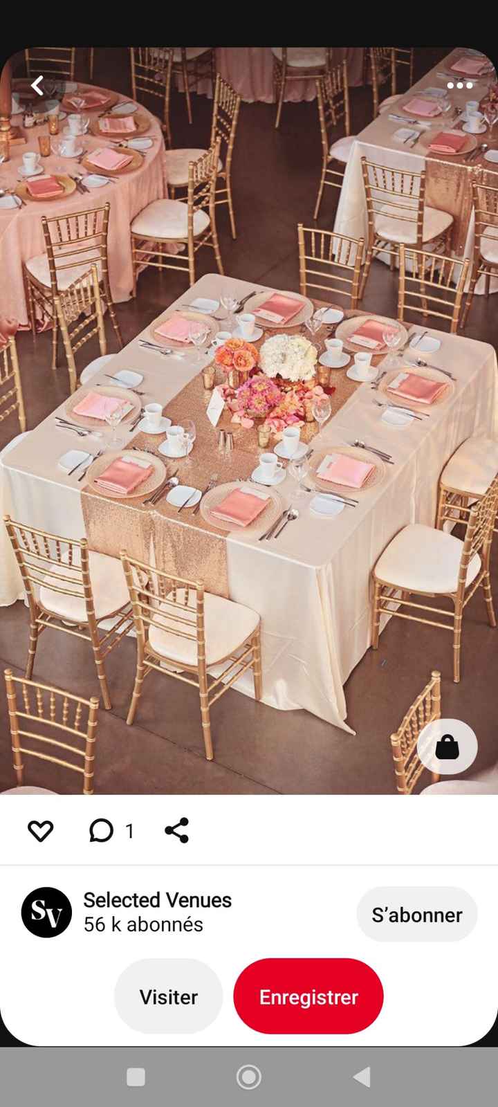 Mariage blanc rose poudre or - 1