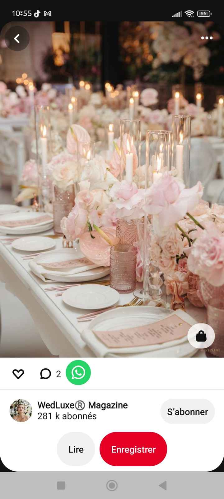 Mariage blanc rose poudre or - 2