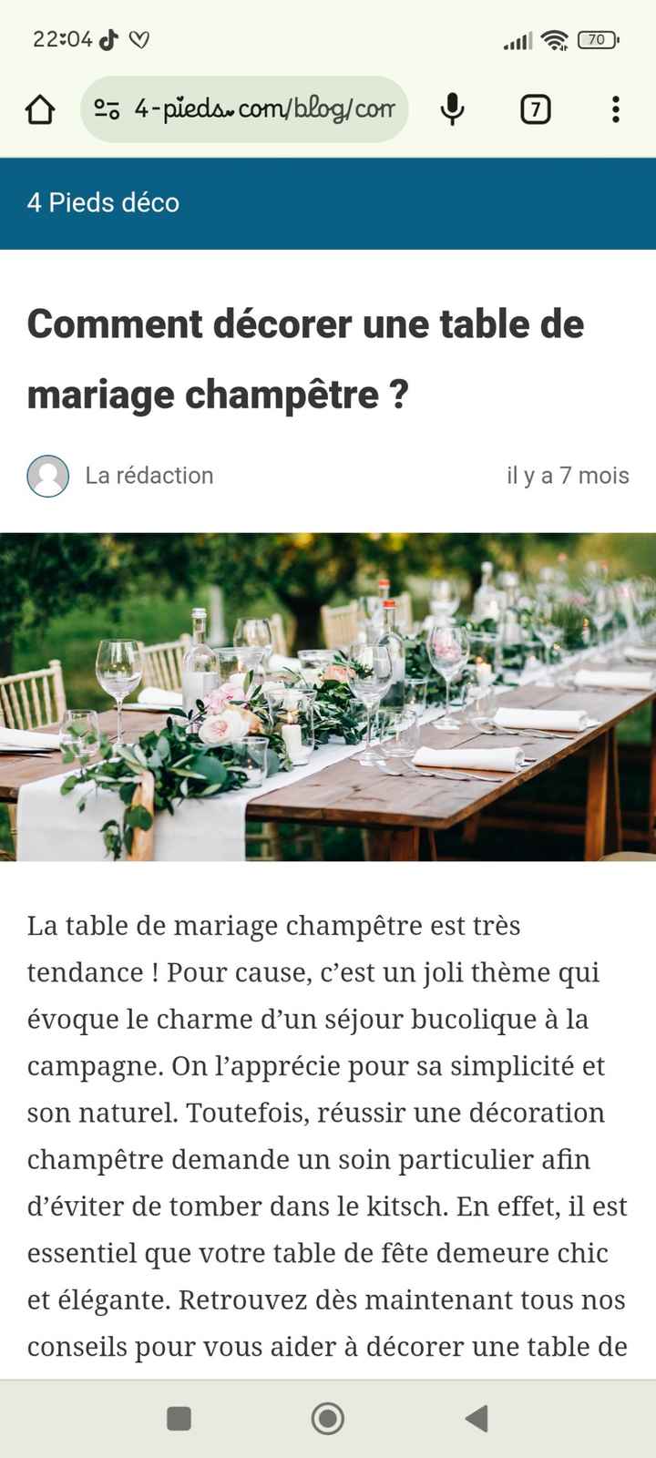Avis plan de table - 2