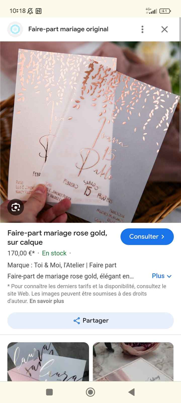 Faire part - 1