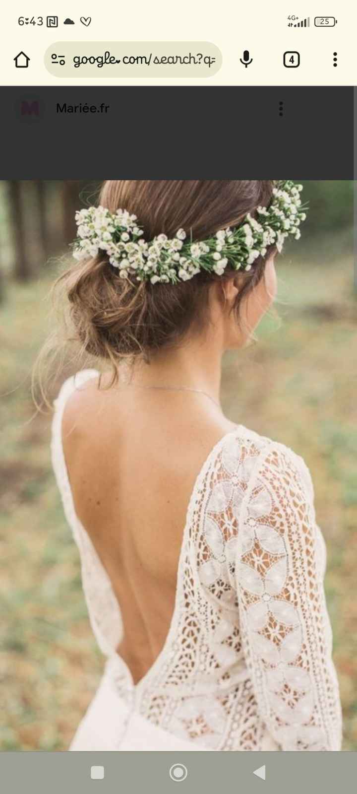 Des exemples de coiffures avec couronne de fleurs? - 3