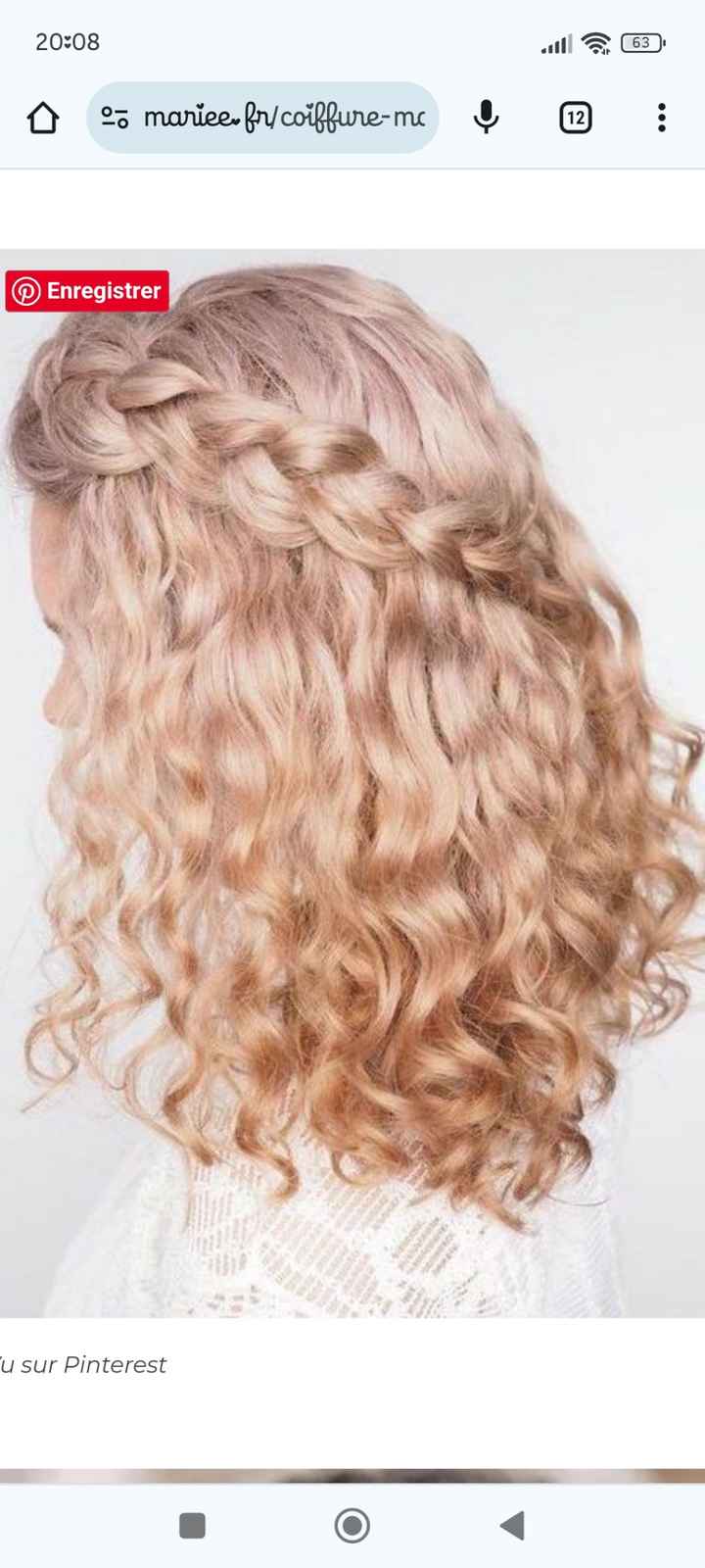 Coiffeur mariage cheveux frisés - 1