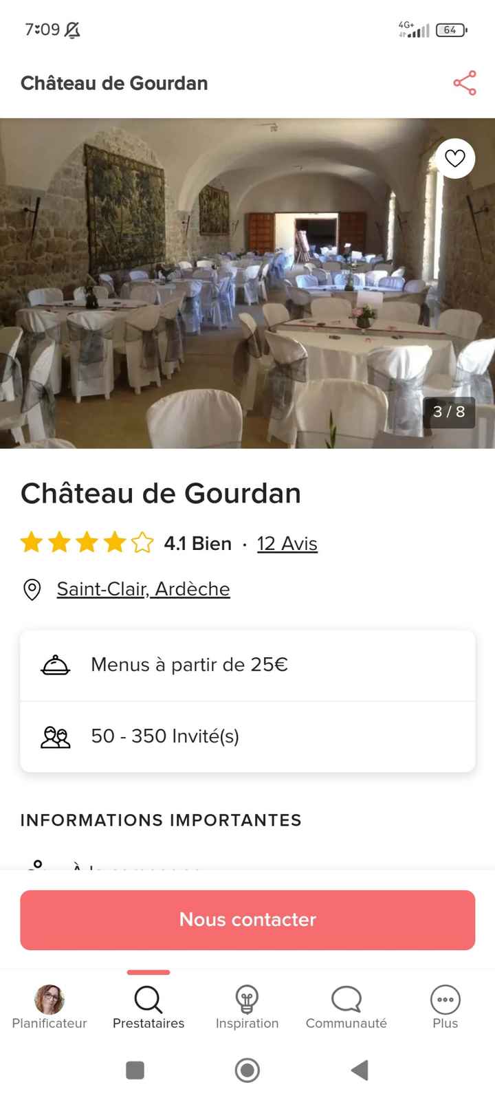 Château de Gourdan demande de conseil pour installer les tables - 1