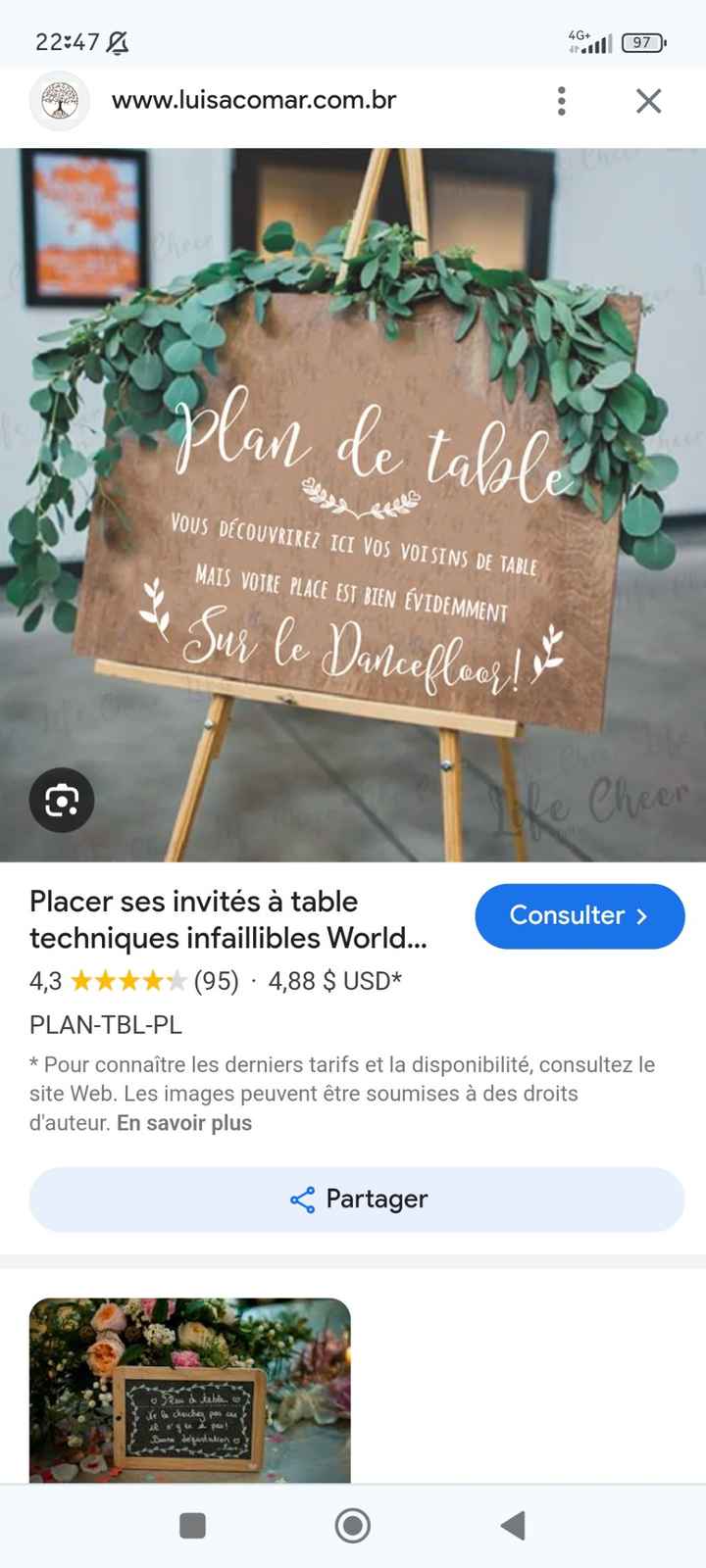 Plan de table en u - 2