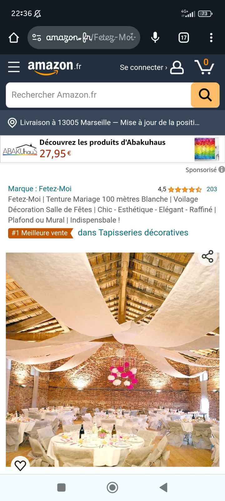 Besoin de propositions sur la décoration de la salle ainsi que le plafond ma couleur est le doré bla