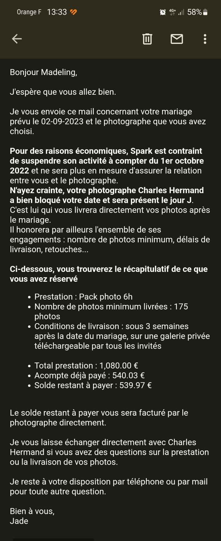 Photographe - We spark - 1