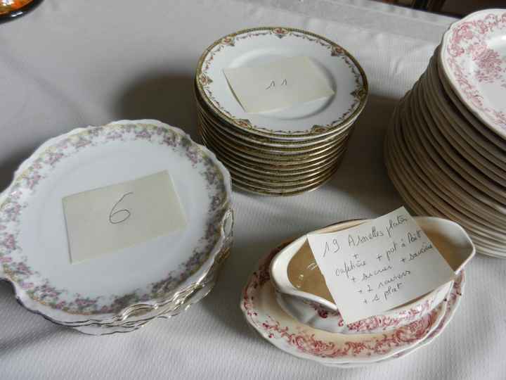 💕mes assiettes porcelaines💕dorées - 2