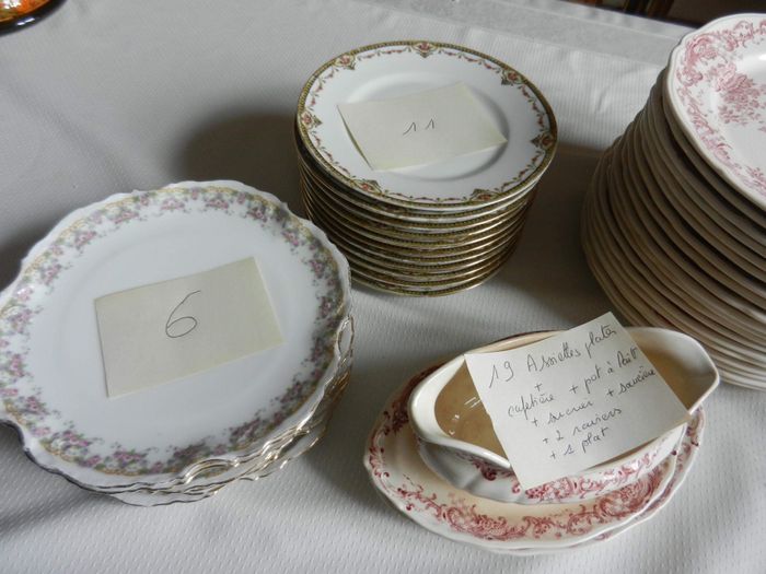 💕mes assiettes porcelaines💕dorées - 2