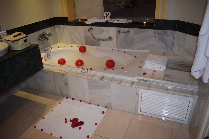 en rentrant d'excursion le jaccuzzi a été préparé!