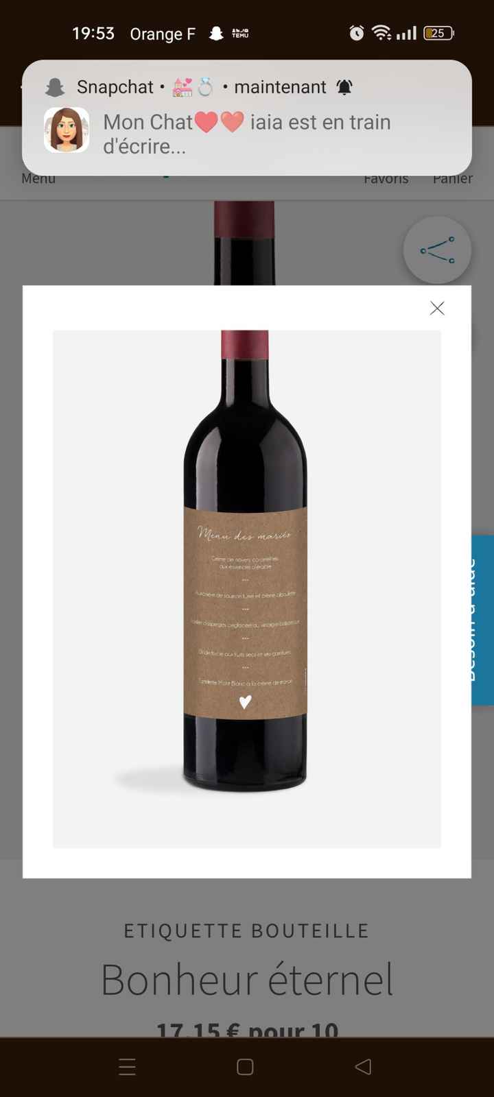 Menu étiquettes - 1