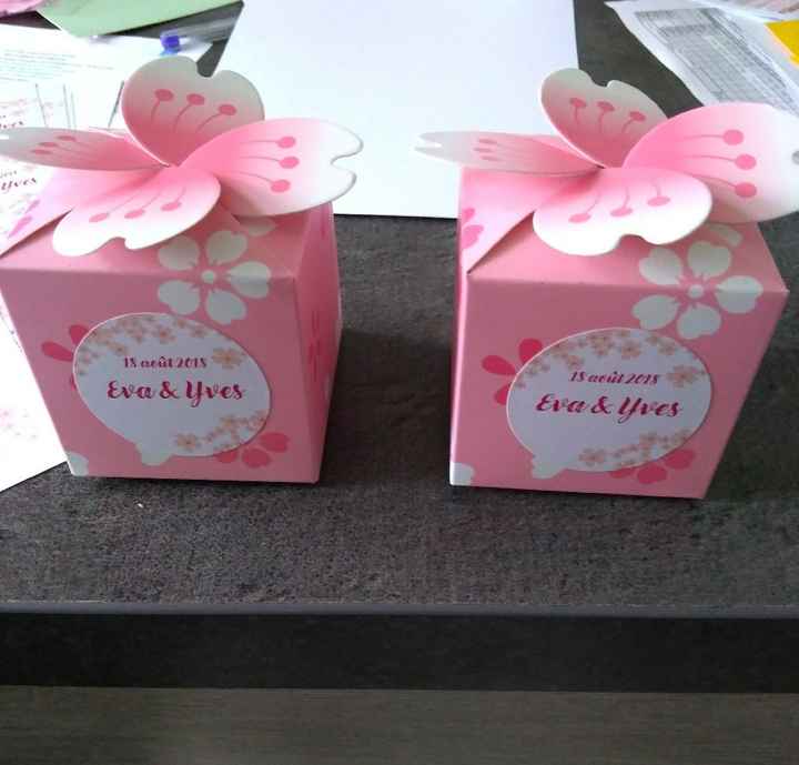 Boîtes à dragées terminées aujourd'hui! - 1