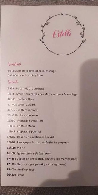 Check liste témoins veille et jour j 4