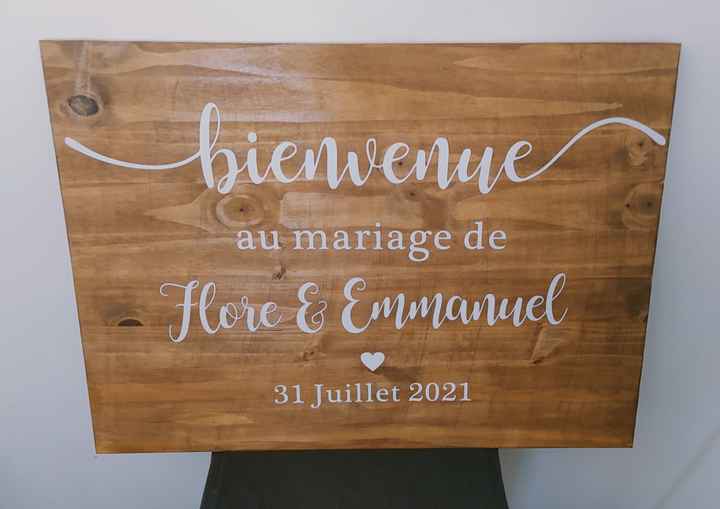 Panneau de mariage personnalisé - 1